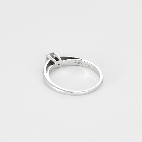 Bague 52 Mauboussin - "Tu es le sel de ma vie n°2 - Bague solitaire en or gris et diamant 58 Facettes DV24407-1