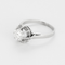 Bague solitaire en or gris et platine, diamant 0.90 carat environ.