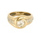 Bague 53 Bague tourbillon en or jaune, or blanc et diamants 58 Facettes DV27468-38-53-2
