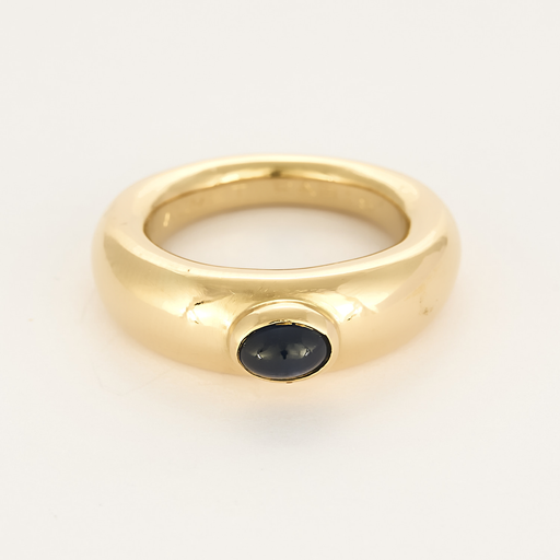 Chaumet – Bibendum – Bague jonc en or jaune et saphir