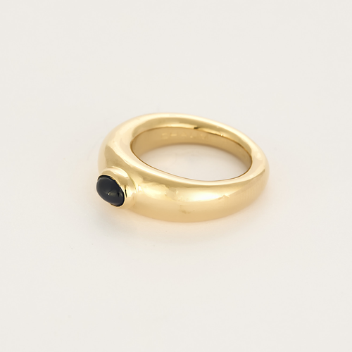 Chaumet – Bibendum – Bague jonc en or jaune et saphir