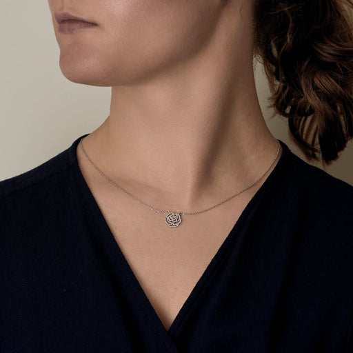 Collier Vanessa Tugendhaft - Collection Idylle - Collier en or gris et diamants 58 Facettes DV28162-2