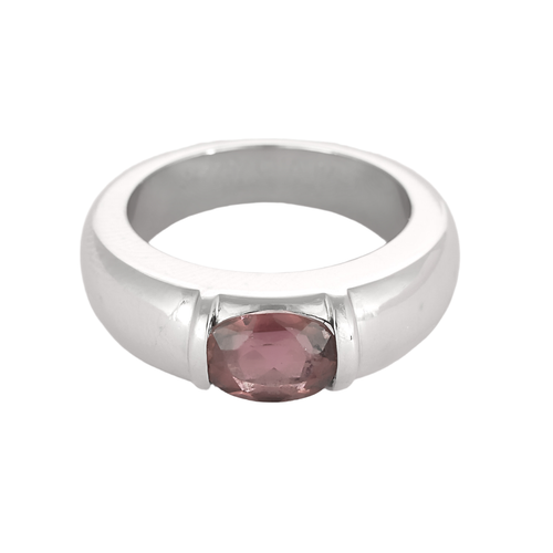CHAUMET - GIOA - Bague jonc en or blanc et tourmaline