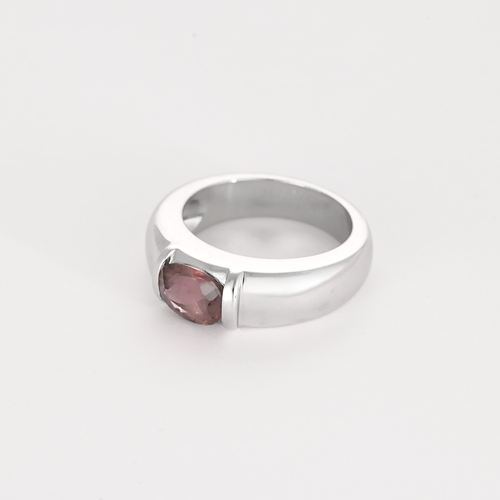 CHAUMET - GIOA - Bague jonc en or blanc et tourmaline