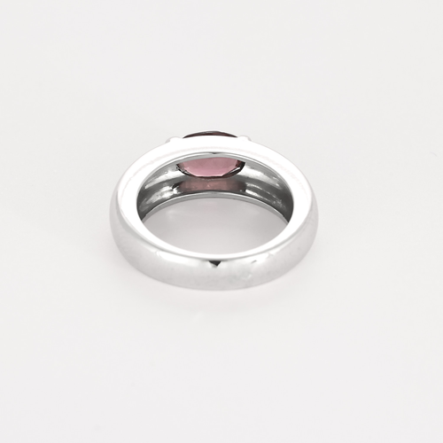 CHAUMET - GIOA - Bague jonc en or blanc et tourmaline
