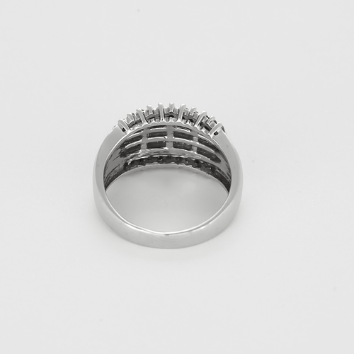 Bague 56 Bague en or gris et diamants 58 Facettes DV27468-71-56-3