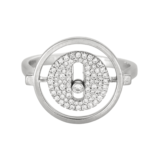 Bague 51 Messika - Lucky move pavé or gris et diamants. PM 58 Facettes DV24573-4