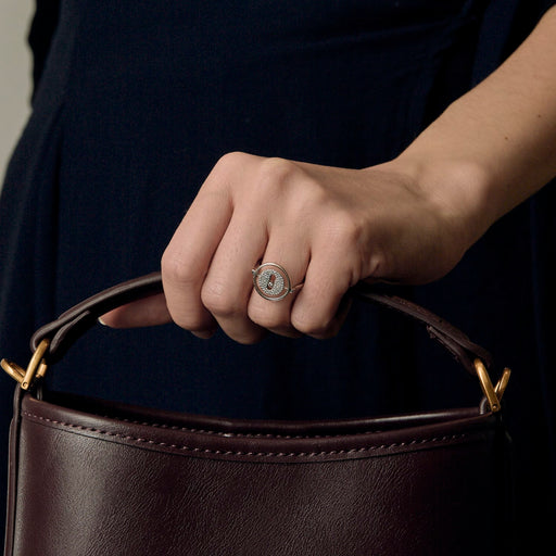 Bague 51 Messika - Lucky move pavé or gris et diamants. PM 58 Facettes DV24573-4
