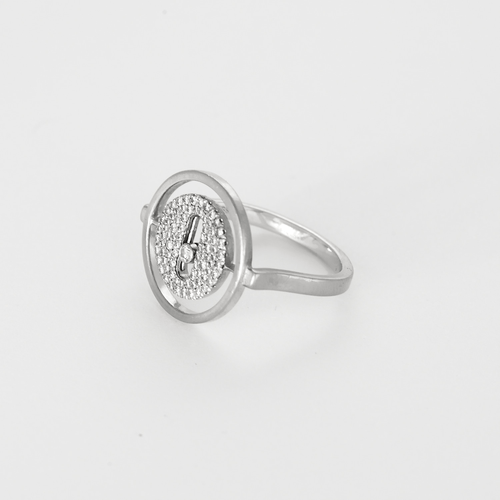 Bague 51 Messika - Lucky move pavé or gris et diamants. PM 58 Facettes DV24573-4