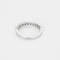Bague 53 Demie-alliance en or gris et diamants 58 Facettes DV27468-51-53-2