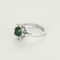 Bague 50,5 Bague marguerite en or blanc, émeraude et diamants 58 Facettes DV27468-45-505-5