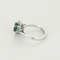 Bague 50,5 Bague marguerite en or blanc, émeraude et diamants 58 Facettes DV27468-45-505-5