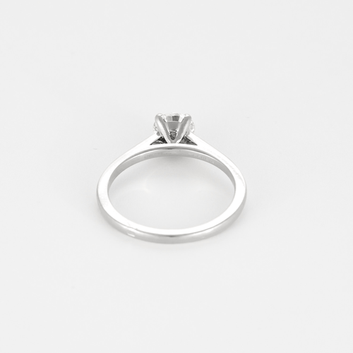 Bague 52,5 De Beers - Bague Solitaire en platine et diamants 58 Facettes DV24611-1-525-6