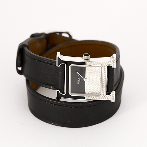 Montre HERMÈS - Heure - Montre en acier plaqué or 58 Facettes DV0184-24