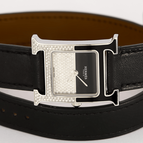 Montre HERMÈS - Heure - Montre en acier plaqué or 58 Facettes DV0184-24