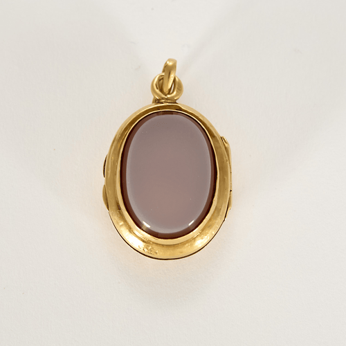 Pendentif Pendentif porte photo en or jaune et agate 58 Facettes DV0622-4