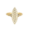 Bague 55 Bague marquise en or jaune et diamants 58 Facettes DV27468-70-DV0882-1