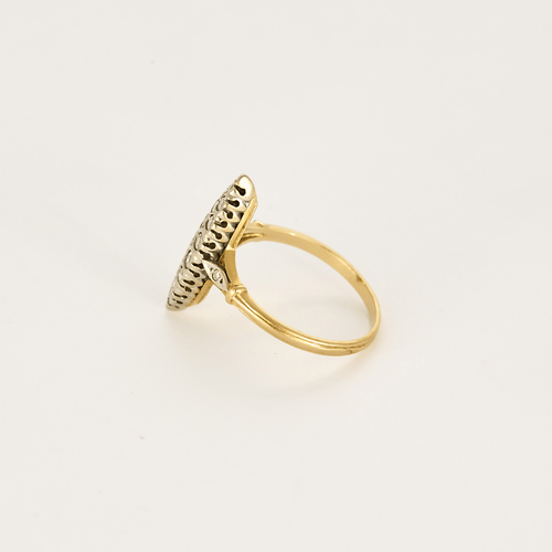 Bague 55 Bague marquise en or jaune et diamants 58 Facettes DV27468-70-DV0882-1