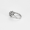 Bague 53 Bague ajourée à motif de fleur en or gris et diamants 58 Facettes DV27468-41-53-2