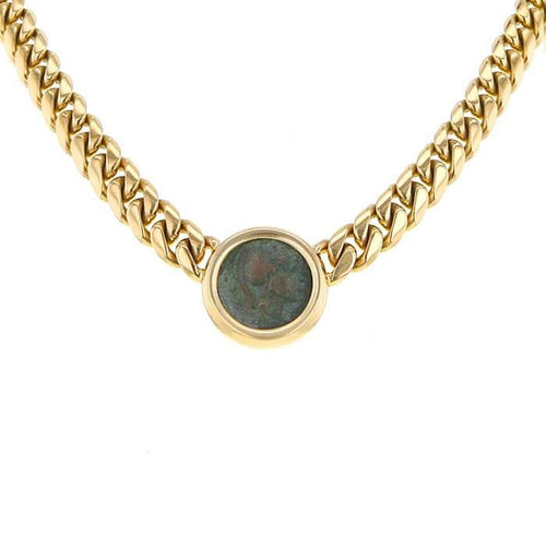 Collier BVLGARI - Monete - Collier en or jaune et pièce en bronze 58 Facettes DV28533-1