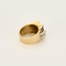 Bague 54.5 Bague Tank en or jaune, platine, diamants et saphirs de synthèse 58 Facettes DV27468-20-545-2