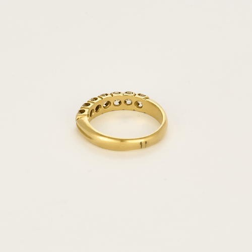 Bague 54 Demie alliance en or jaune et diamants 58 Facettes DV27468-26-54-3