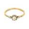 Bague 52 Fine Bague solitaire en or jaune, or gris et diamant 58 Facettes DV28120-2-52-1