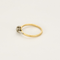 Bague 52 Fine Bague solitaire en or jaune, or gris et diamant 58 Facettes DV28120-2-52-1