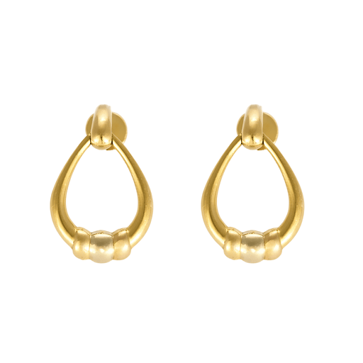 CARTIER –  Vintage - Boucles d’oreilles goutte en or de trois couleurs 58 Facettes DV27468-19