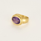Bague 57 Bague en or jaune et améthyste 3,80 carats 58 Facettes DV27468-69-57-3