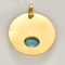 Pendentif rond en or jaune et topaze 58 Facettes DV27468-74