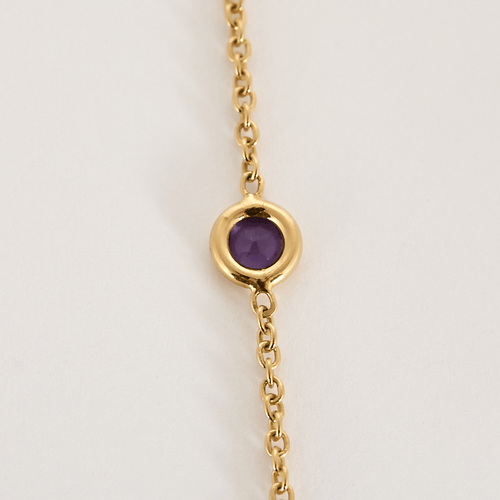 Collier Collier en or jaune, améthyste 58 Facettes DV27342-2