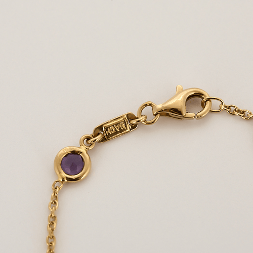 Collier Collier en or jaune, améthyste 58 Facettes DV27342-2