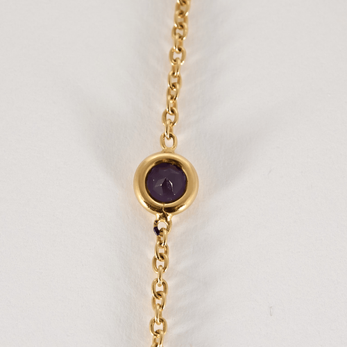 Collier Collier en or jaune, améthyste 58 Facettes DV27342-2