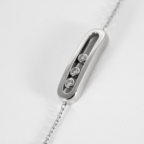 Bracelet Messika - Bracelet "Move Classique" en or blanc et  diamants 58 Facettes DV24573-5
