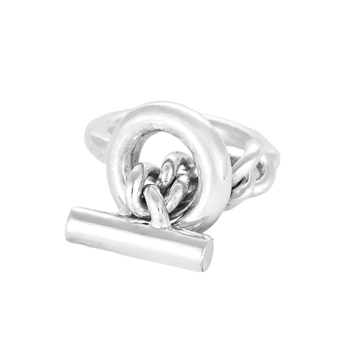 Bague 45 HERMES - Croisette - Petit modèle - Bague en argent 58 Facettes DV0120-21