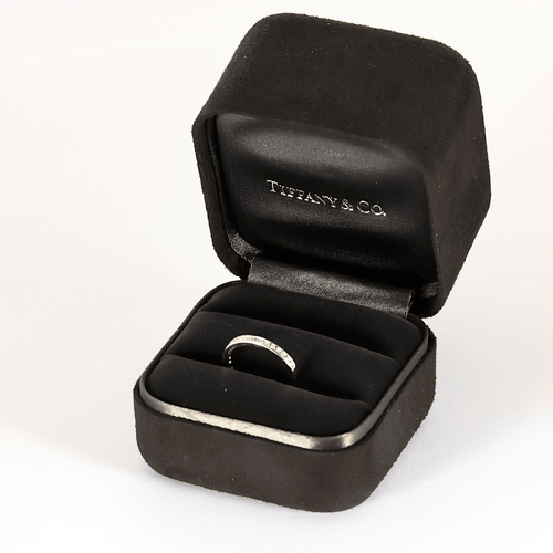 Bague 48.5 Tiffany & Co - Alliance platine et diamants 58 Facettes DV28010-1-485-2