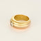 Bague 56 CARTIER - Trinity - Importante bague jonc trois ors et diamant 58 Facettes DV28278-1