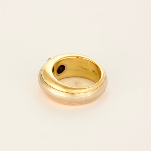 Bague 56 CARTIER - Trinity - Importante bague jonc trois ors et diamant 58 Facettes DV28278-1