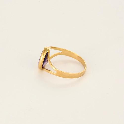Bague 52 Bague en or jaune, améthyste 58 Facettes DV27342-8-52-1