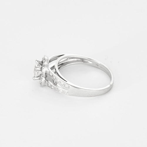Bague 54 MAUBOUSSIN - Chance of love n°5 - Bague en or gris et diamant 0.50 carat environ. 58 Facettes DV28310-1