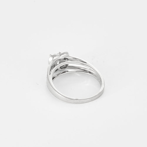 Bague 54 MAUBOUSSIN - Chance of love n°5 - Bague en or gris et diamant 0.50 carat environ. 58 Facettes DV28310-1