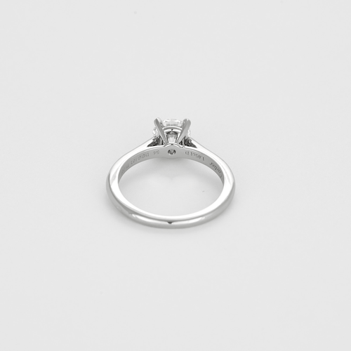 Bague 54 CARTIER - 1895 - Bague solitaire en platine, diamant 1 carat environ. Certificat GIA 58 Facettes DV28681-1-54-3