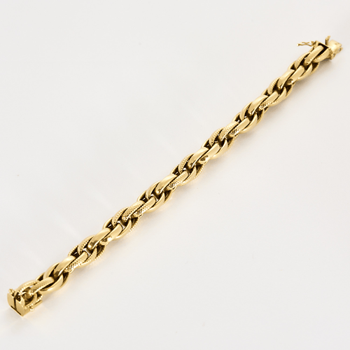 Bracelet Bracelet en or jaune tressé 58 Facettes DV26327-10