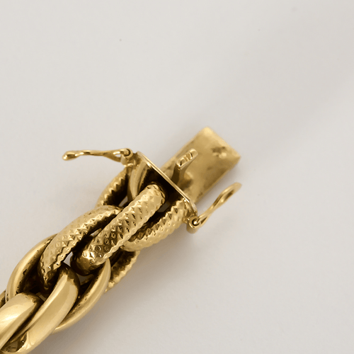 Bracelet Bracelet en or jaune tressé 58 Facettes DV26327-10