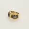 Bague 53 Bague noeud en or jaune, diamants et saphirs 58 Facettes DV26327-11-53-2