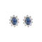 Boucles d'oreilles Paire de Boucle d'Oreilles en or gris, saphirs et diamants 58 Facettes DV16843-19