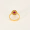Bague 54 Bague marguerite en or jaune, rubis et diamants 58 Facettes DV27342-1