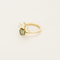 Bague 49 Gemmyo -  EverBloom Pavée - Bague or diamant et saphir vert. 58 Facettes DV28398-1