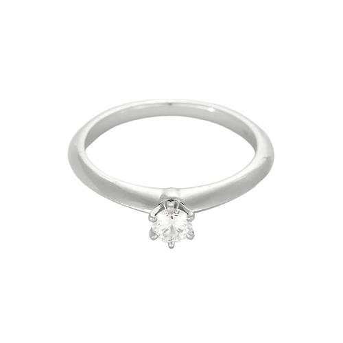 Tiffany & Co. Bague solitaire en platine et diamant 0.20 carat